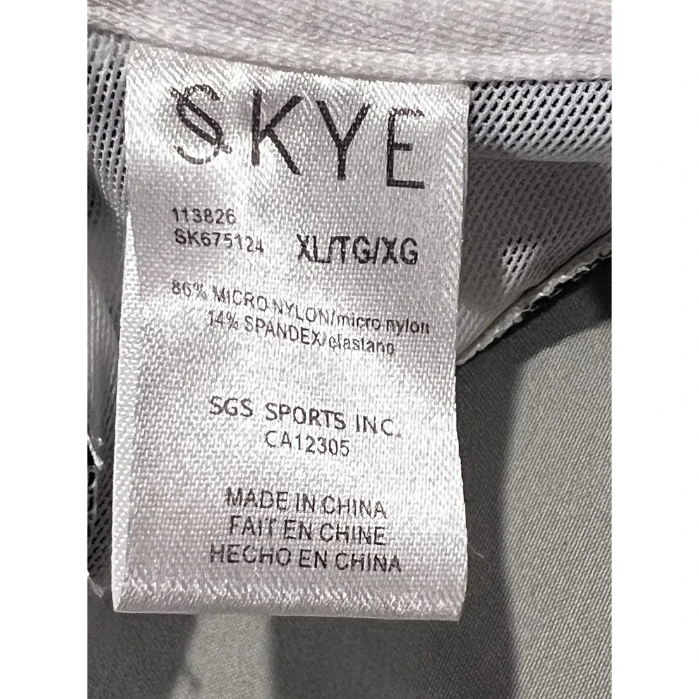 Skye Baithing Suit Scarlett Top NWT Msrp $74 Blue‎ And White Size Xl